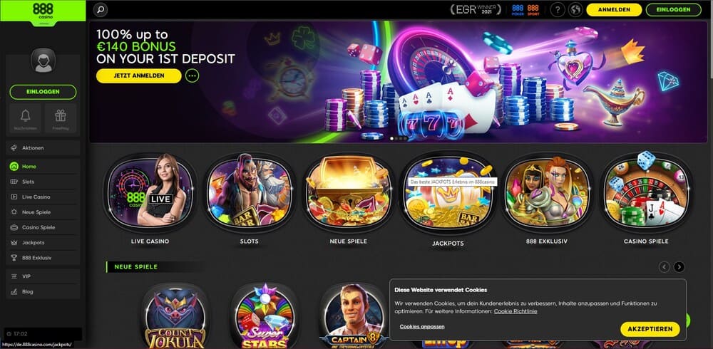 888 Casino Free Spins