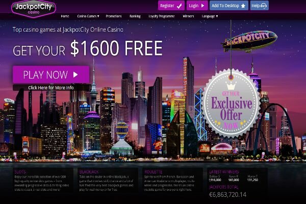 Jackpot City Casino Angebot