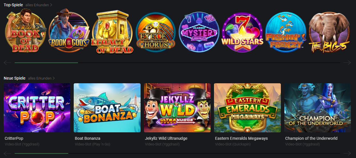 Die besten Online-Echtgeld-Casino One in Deutschland mit den besten Promotionen und Boni!  