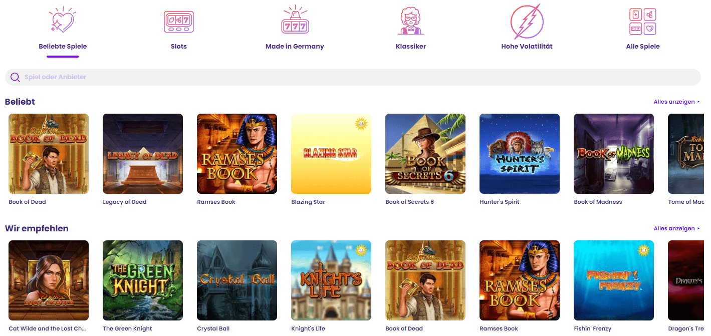 Spielen Sie die besten Spiele in vertrauenswürdigen Online-Casino Wildz in Deutschland!