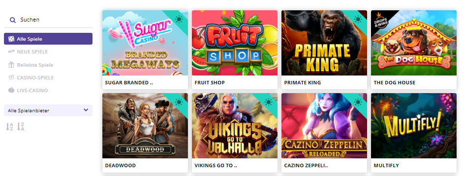 Spielen Sie in den besten Online Casino Sugar in Deutschland um echtes Geld!